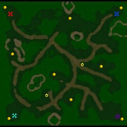 Warcraft III X Teams MAP:Four Forest